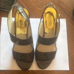 Michael Kors Black Patent Leather Heels